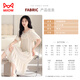 
Cat man [anti-mites and antibacterial pure cotton] women's pajamas nightgown women summer French sweet lace princess style beige L