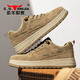 Chaussures masculines de la famille Bull 2024 Printemps et été Nouveaux chaussures de travail en toison rétro en cuir authentique décontractée basse chaussures parfaites britanniques khaki 42