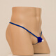 
Sexy underwear, men's Christmas hat, hollow thong, men's sexy men's underwear, men's breathable gay small suction, missed hair, gay adult T-trousers, blue, all size
