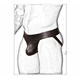 T-string men's L men's sexy underwear patent leather double thong U protruding butt T-pants sexy sexy underwear black L