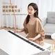 Betsy B339 Desk Electric Piano 88 Keys Heavy Hammer Novice Entry Drawer Electronic Piano Home Piano B339 Heavy Hammer Keys - Matt White + Square Legs