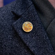 Kaflink New Men's Suit Suit Metal Badge Lucky Leaf Pin Men's Suit Decoration Gift K124 Gold Brooch-Lucky Leaf