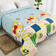 Thick quilted bed sheet, tatami bed cover, single piece, double-sided, large size double bed cover, brilliant flowers 240*280