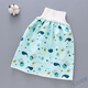 Bebé a prueba de la cama Pañal falda del pañal Anillo de pañales Pañal para niños Pañal para niños Policita impermeable y lavable de algodón puro de algodón de algodón alto de algodón alto Sellado Fello de sello lleno de oso (0-4 años)