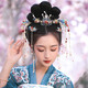 Wanbaozi Hanfu Hair Crown Women's Tassel Step-Shaping Hairpin Hairpin Top Hairpin Ancient Style Ming-made Phoenix Crown Full Set of Ancient Costume Style Headdresses Mi Xianzhong Seven-piece Set