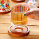 Karakatsu Ting Whiskey Cup Gyro Cup Painted Rotating Decompression Foreign Wine Cup Internet Celebrity Glass Cup Home Gift Cup Grid Pattern + Base