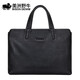 American bison briefcase men's handbag first-layer cowhide horizontal style 15-inch business computer bag men's high-end and practical