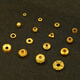 Olodya, Goldpartitionsperlen, Goldperlen, handgefertigter DIY -Schmuck und Kunst, Perlen, Perlen, Perlen, Perlen, Halskettenzubehör, Abacus Perlen/Einzelnummer YJ45)