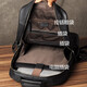 Echter Leder -Männer -Rucksack mit Kopfschicht Cowide Travel Rucksack Modetrendy Schoolbag Koreanische Version Business Computertasche Schwarz
