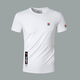 Congyi Summer Pure Cotton Ice Seide Modal kurzärmelig T-Shirt für Männer mit halbärmeligem T-Shirt runden Hals koreanische vielseitige Kleidung für Jungen 963 Weiß L.