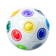 Magic Domain Culture Magic Rainbow Ball Kinderdruckreduktion Rubik's Cube Focus Spielzeug Finger Magie [12 Lochbox] Magic Rainbow Ball My8722 Box