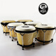 
Western percussion instrument Dragon Saint Bongo Drum GONGO Ghana cowhide solid wood hand drum African Bongo Drum Bongo Frame