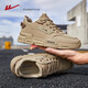 
Warrior men's shoes autumn new workwear shoes men's casual sports shoes men's outdoor work shoes labor protection shoes [four seasons] 1592 brown 40