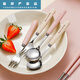 LE Xiaoman 304 Chopsticks de acero inoxidable y juego de vajillas portátiles Conjunto de tres piezas para la escuela primaria infantil 'Caja de almacenamiento de almacenamiento para llevar rosa de 3 piezas