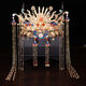 Mengjun Chen XiUhe Kleidung Kopfschmuck Hochzeit Chinesisches Hochzeitskostüm Phoenix Krone und roter Charme Braut Drache und Phoenix Kleidung Schmuck Set Model Phoenix Crown (Haken)