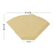 Lianze drip coffee filter paper for 1-4 servings American coffee machine hand-brewed coffee fan filter paper type 102 fan filter paper 100 pieces