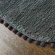 Zhonghong Nordic floor mats, door-to-door foot mats, bathroom absorbent foot mats, children's bedroom bedside blanket, non-slip internet celebrity kitchen, small ball, gray 45*120CM