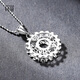 Misu platinum gear pendant for men, premium PT950 platinum pendant, mechanical trendy men's jewelry birthday gift, weight 1.8-2.0 grams + delivery leather cord