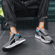 Junbing men's shoes running shoes spring and summer shoes men's breathable mesh casual sports shoes non-slip dad shoes versatile sneakers FH-Fucheng-730 black 41