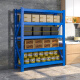 
Chunxu shelves storage household storage rack basement supermarket display rack metal warehouse medium and heavy goods shelf blue four-layer main frame [upgraded load bearing] [880KG] 150*60*200 Industrial in storage