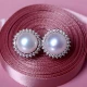 Yuansheng Jewelry Rain Butterfly Freshwater Pearl Earrings Pearl Stud Earrings White
