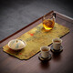 Shangyanfang large tea towel tea cup tea mat Chinese tablecloth pot absorbent tea towel tea set cover tea cloth rectangular painted-Peach Blossom Spring tea towel