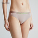 
Calvin Klein underwear women's Maillard ck jacquard waist cotton bottom crotch sexy bikini briefs women QF7403AD PET-Gray Coffee 1 S