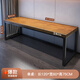Changyueting solid wood computer desk desktop modern bedroom simple study desk home log office writing desk standard single table 120*60*75 thick 5cm