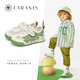 Tylanis Frühling und Sommer Kleinkindschuhe für Jungen atmungsaktive funktionale Schuhe für Mädchen nicht rutscher Babybrotschuhe weiß/grün Größe 22