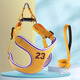 Pet-free dog leash vest type small and medium-sized dog leash basketball sports style Shiba Inu Teddy dog walking leash dog harness yellow M (chest 52-64cm) recommended 15-28 Jin Jin equals 0.5 kg