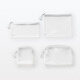 Muji PU Прозрачная сумка для хранения макияжа Портативная макияжная сумка дома.