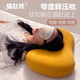 Yalu cat belly pillow memory foam pillow core men's pillow core single household single cervical pillow Moon Yellow QL [900g] 55*35cm cat belly pillow + gift box packaging