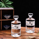 Baijie wine bottle, glass liquor bottle, bubble wine bottle, liquor bottle, special high-end home brewing container, two empty wine bottles as a gift