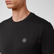 菲利普普兰（PHILIPP PLEIN）男装 男士棉质金属LOGO徽标短袖T恤衫 MTK4855 PJY002N 黑色 3XL