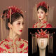 Xiuhe tiara bride wedding simple Chinese style phoenix crown hair Xiuhe suit Hanfu female atmosphere suit T50 suit