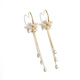 Qlady Flower Tassel Earrings Women's Long Circle Temperament High-end Earrings Women's 2025 New Earrings Birthday Gift