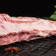Laoheqiao supplies Ningxia Tan sheep half-flank mutton chops to Hong Kong. The net weight is 3Jin. Jin is equal to 0.5kg/bag. Fresh mutton barbecue ingredients.
