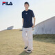 
FILA Fila official short-sleeved T-shirt men's 2025 summer fashion cotton round neck breathable men's sports t-shirt knitted sweater