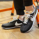 耐克（Nike） Waffle Trainer 2 男士复古翻毛皮拼接时尚低帮休闲鞋运动跑步鞋 黑色白标DH1349-001 42.5码/US9