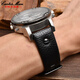 
Cartervin adapted to Diesai leather strap DZ7257 1657 4323 7314 7313 7371 series head leather black with nails silver buckle 26mm