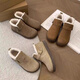 Belle Boots de neige intégrés de fourrure chaude et semelle épaisse pour les femmes en hiver 2025 Nouveau velours épaissis de coton nord-est épaissisé Brown 37