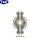 FGO 304 stainless steel pneumatic diaphragm pump GTQBY-25PF DN25 flow rate 4m3/h
