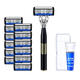 Geely razor seven-layer razor seven-layer razor head universal shaving razor blade original razor shaver 7-layer 1 blade holder 12 blades + box