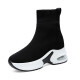 Guciheaven High-Top-Sockenschuhe für Frauen im Herbst und Winter High-Top-Elastizitätsschuhe für Frauen im Frühling 2023 Neue Sportschuhe Stiefel Single Schuhe 9759-1 Schwarz plus Samt 35
