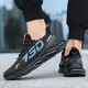 
Breathable mesh shoes for men's soft sole work shoes lightweight and fashionable versatile casual shoes for men's sports running shoes 730-Orange 44 (270mm)