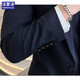 Costume de familière pour hommes Slim Business Casual Suit Professional Small Suit Sweet Men's Mend Marid Robe Men Black Double Button Costume + pantalon + chemise + Big Gift Sac 2xl / 180 [125-140Jin [Jin est égal à 0,5 kg]]]