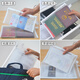 Passport -Speichertasche in Übersee Reisedokumentdatei Tasche Portable Boarding Pass Card Reise Visa Speichertasche A5 mittelschicht [3 Packs] Geeignet für zwei Personen