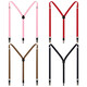 IFSONG strap women suspender clip adult trousers elastic elastic suspender belt men and women universal accessories strap clip gift box black Y-shaped