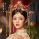 Xiuhe tiara bride wedding simple Chinese style phoenix crown hair Xiuhe suit Hanfu female atmosphere suit T50 suit