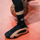 Adidas Harden Vol. 8 endurecer 8 en blanco y negro rojo y naranja transpirable bajo desgaste resistente a los zapatos de baloncesto de deportes sin deslizamiento IE2694 Negro y naranja 40.5 (250 mm)